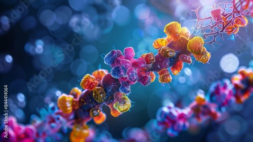 Triplylabeled tracer showing the interaction between a virus host cell and antiviral drug