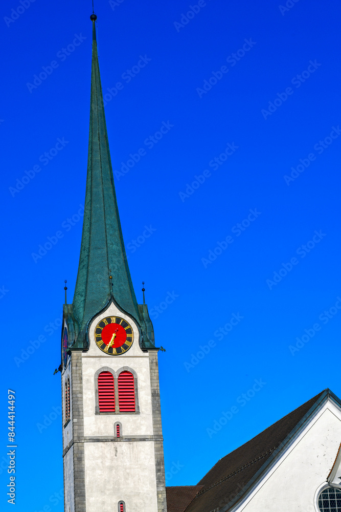 Fototapeta premium Die Reformierte Kirche in Gais im Schweizer Kanton Appenzell Ausserrhoden