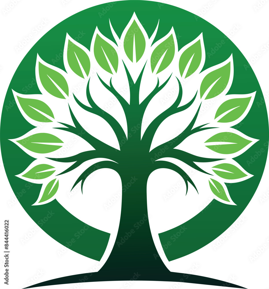 Tree logo icon Silhouette illustration design Tree logo icon Silhouette illustration design