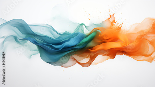 indian flag tri color abstract background