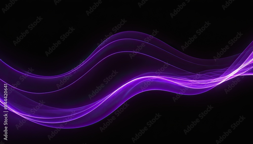 Beautiful modern purple background with shining wavy lines on dark background Beautiful modern purple background with shining wavy lines on dark background