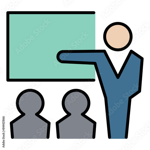Business presentation icon