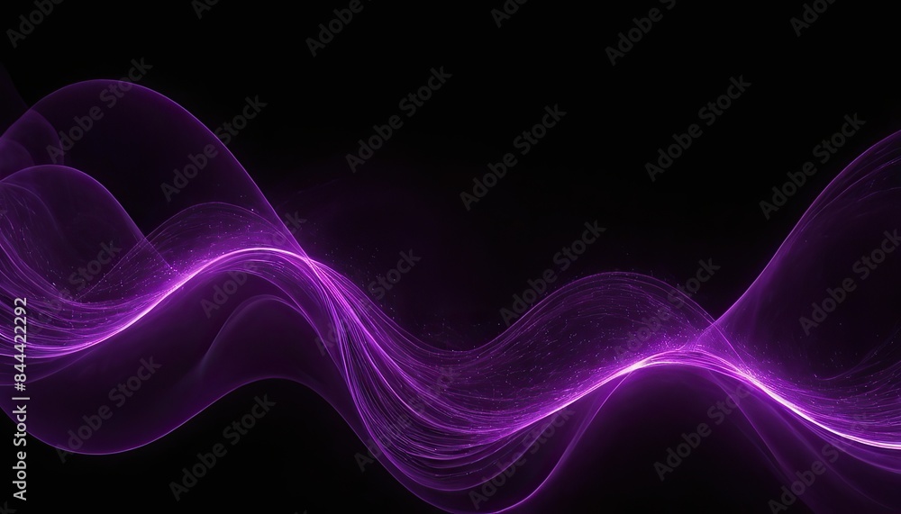 Beautiful modern purple background with shining wavy lines on dark background Beautiful modern purple background with shining wavy lines on dark background