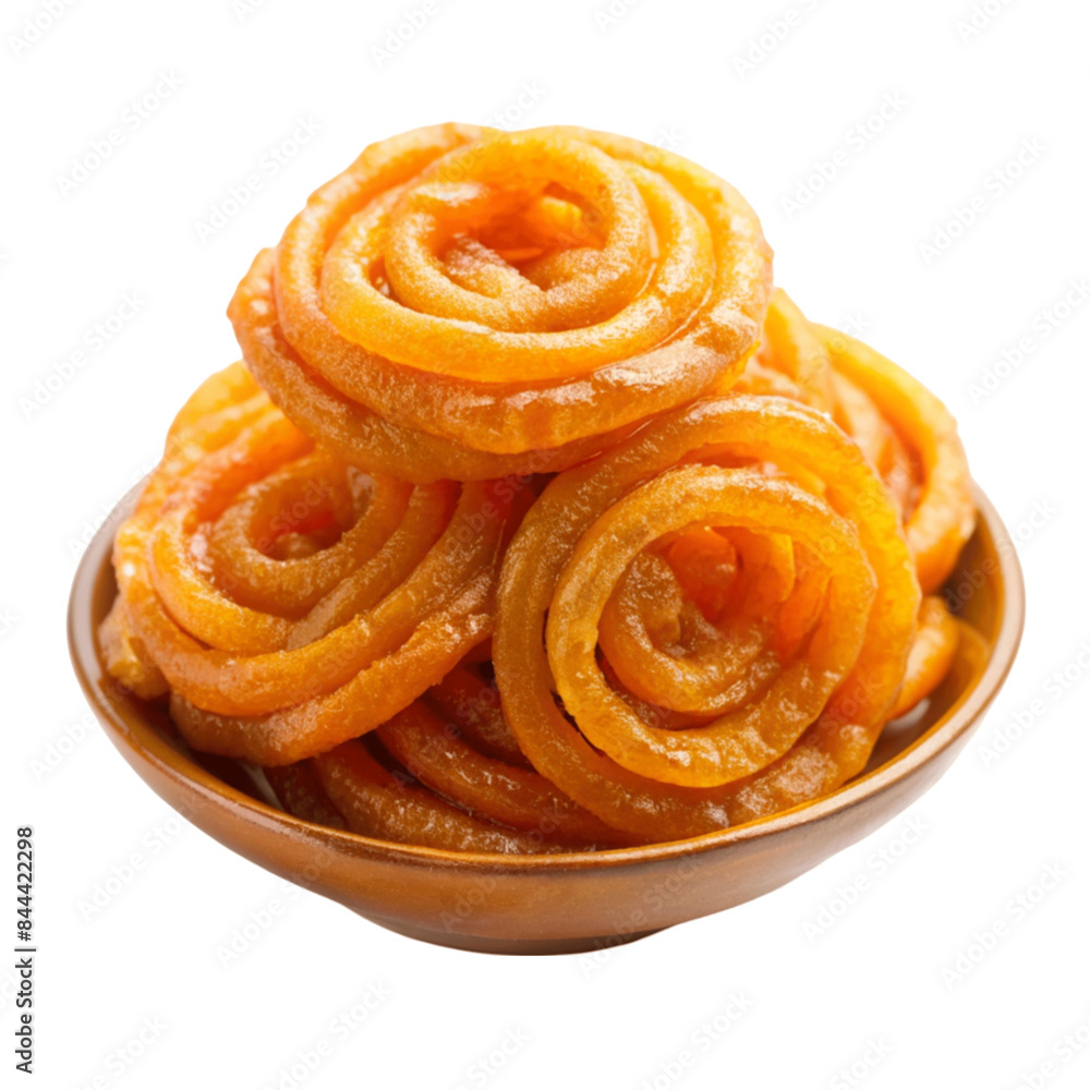 Jalebi sweet isolated on transparent background. Jalebi sweet isolated on transparent background.
