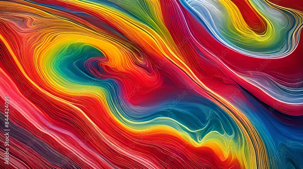 A vibrant, swirling rainbow of colors, like liquid paint, gently cascading and blending A vibrant, swirling rainbow of colors, like liquid paint, gently cascading and blending