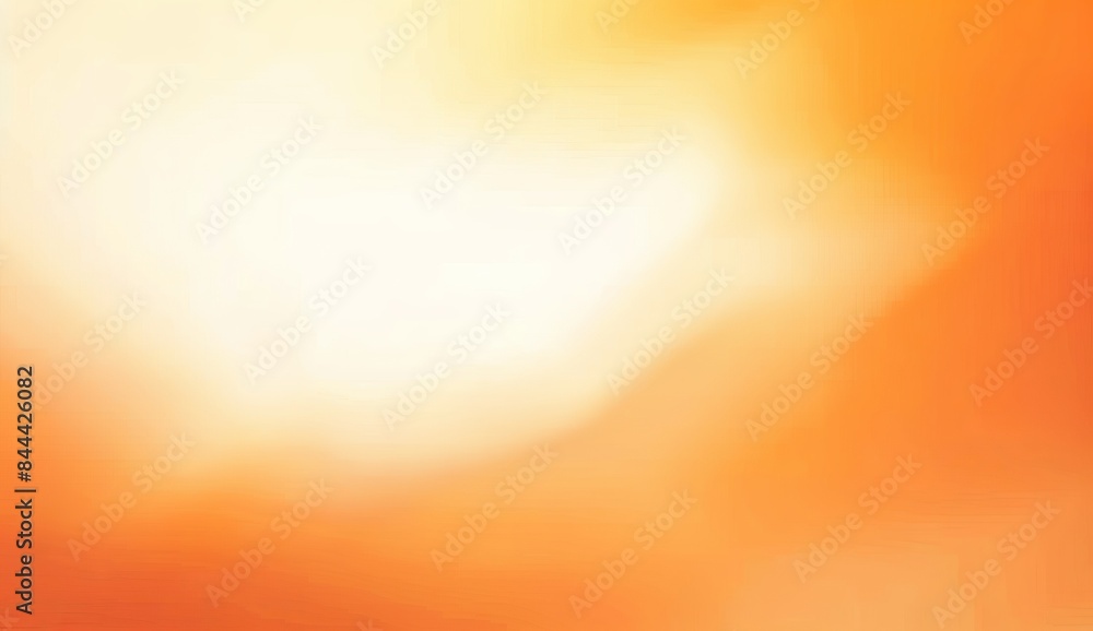 Fototapeta premium abstract background with bokehorange gradient, blurred, minimalistic, simple, orange and white, light, soft 
