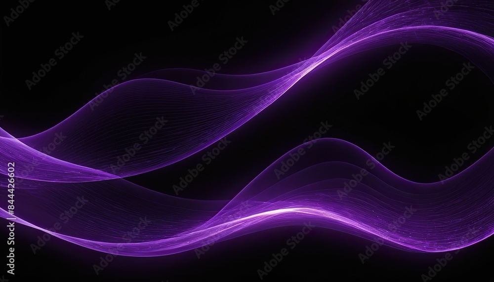 beautiful modern Purple background with shining wavy lines on dark background beautiful modern Purple background with shining wavy lines on dark background