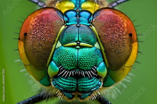 Dragonfly Face Macro Close Up
