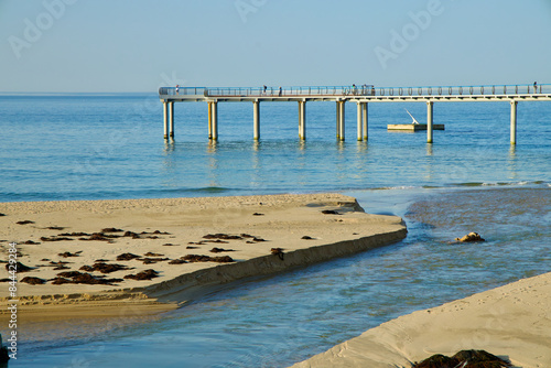 Walkway Overlooking Jeongdongjin Beach Stream photo