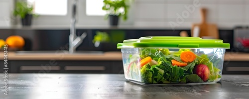 Transparent Plastic Salad C...