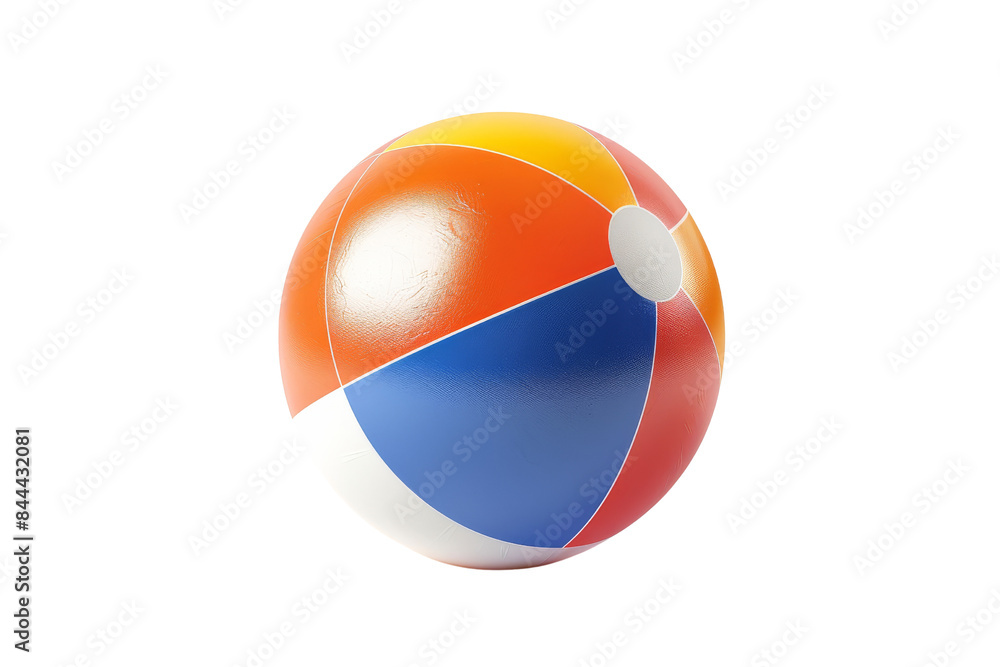 Colorful Beach Ball isolated on white background Colorful Beach Ball isolated on white background