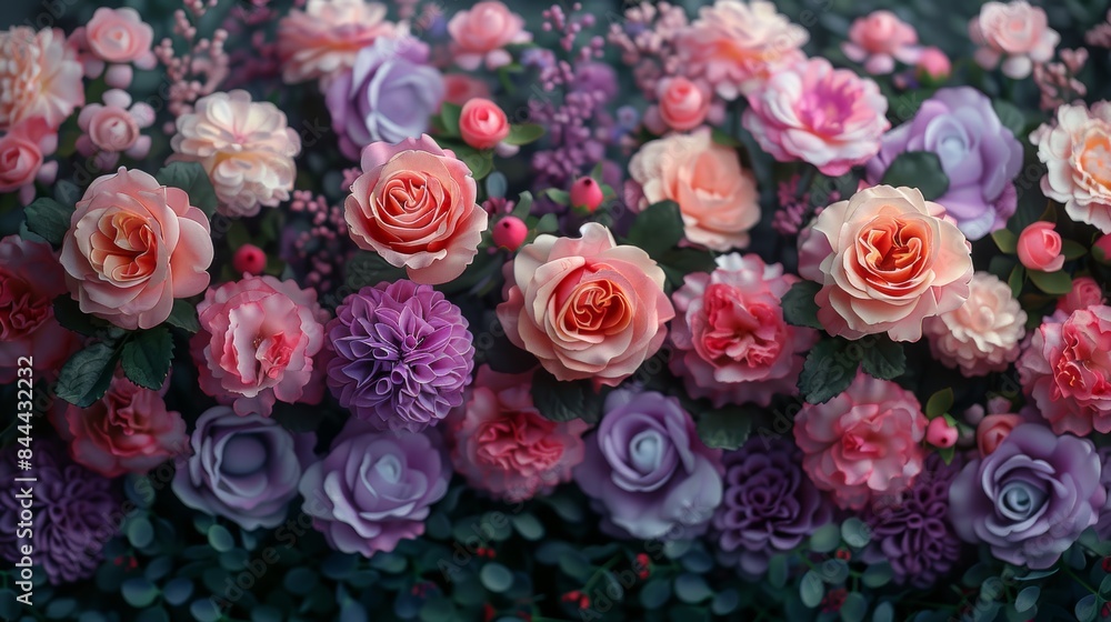Beautiful Bouquet of Pink and Red Roses Beautiful Bouquet of Pink and Red Roses