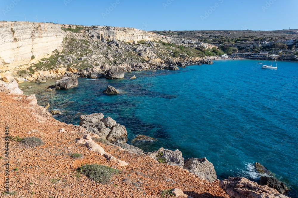 Paradise bay in Malta. Paradise bay in Malta.