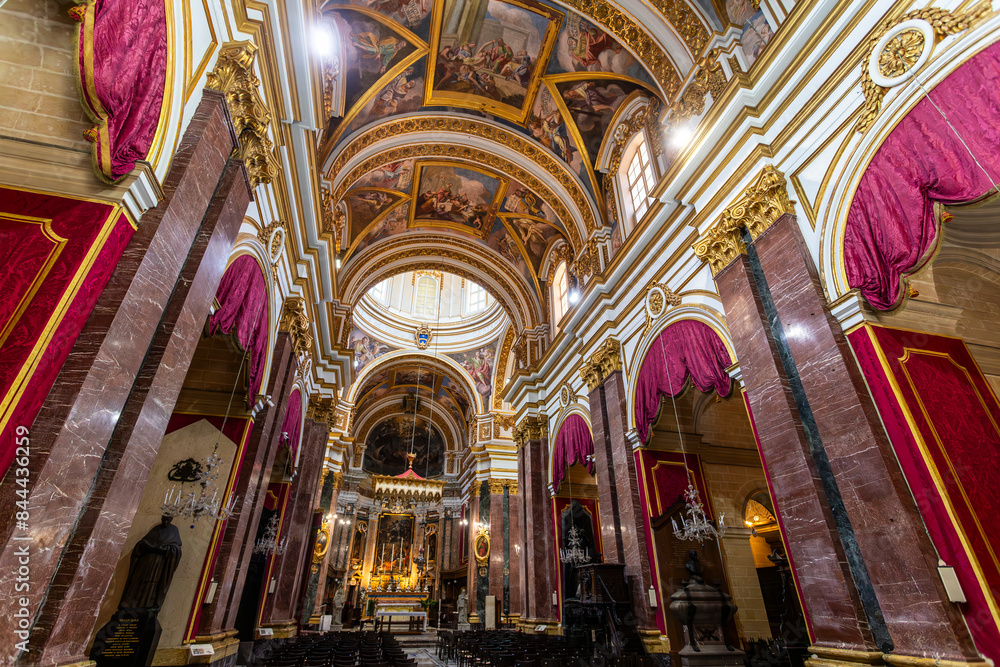 Fototapeta premium Saint Paul Cathedral in Medina, Rabat, Malta.