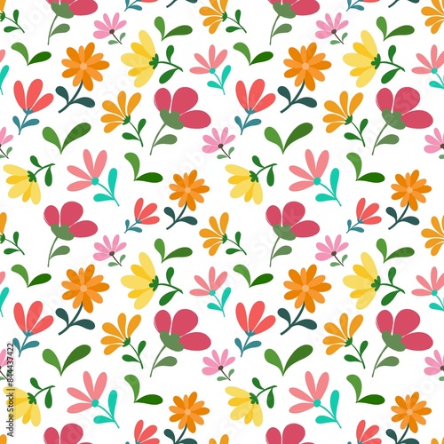seamless pattern with flowers