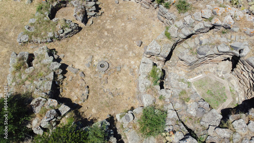 nuraghe and nuragic complex of sa domu beccia in uras in central Sardinia photo