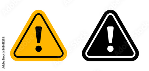 Warning Sign with Exclamation Point General Safety Alert Icon for Various Uses
