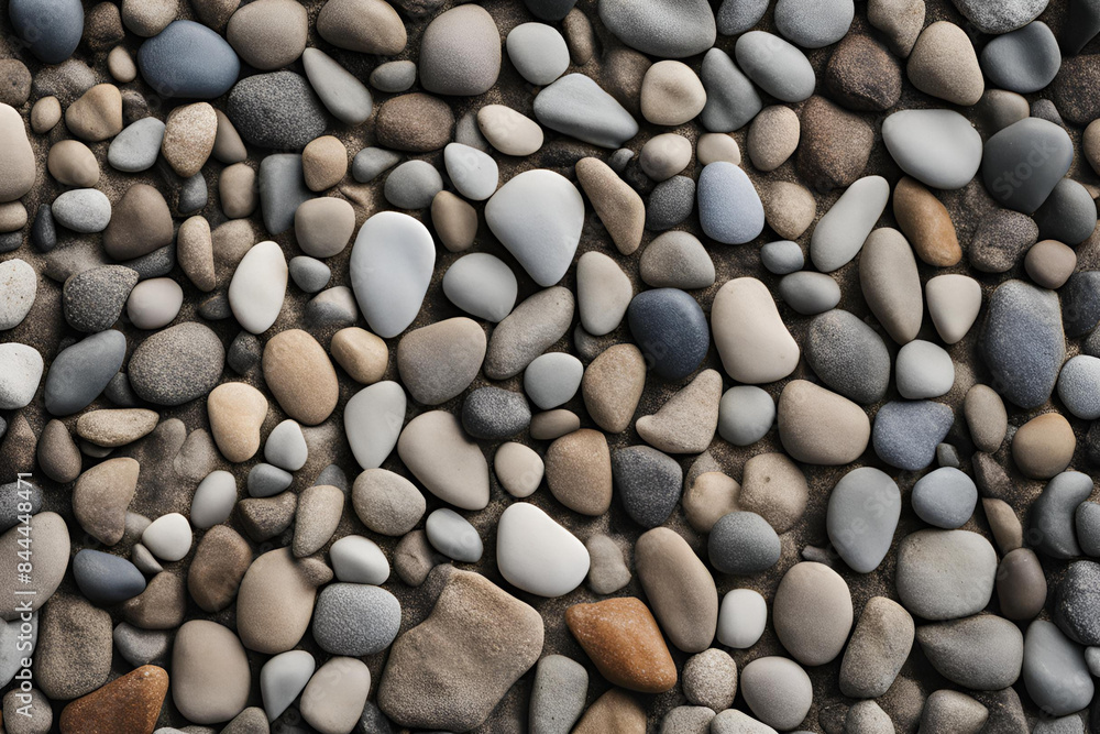 Assorted river stones, smooth pebbles close-up, natural rock textures, zen garden elements, variety of colors and shapes, peaceful background Assorted river stones, smooth pebbles close-up, natural rock textures, zen garden elements, variety of colors and shapes, peaceful background