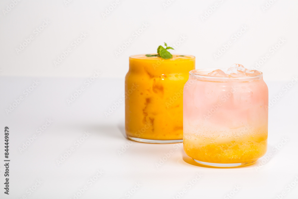 Fototapeta premium Still life photography - cold drinks on the table
