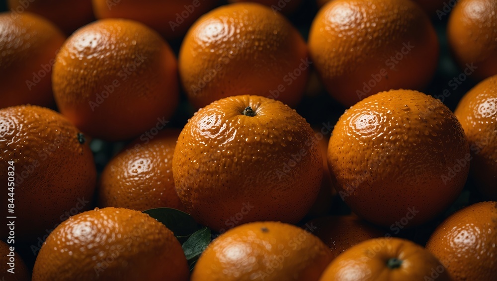 Oranges stacked on top of each other, halved. Oranges stacked on top of each other, halved.