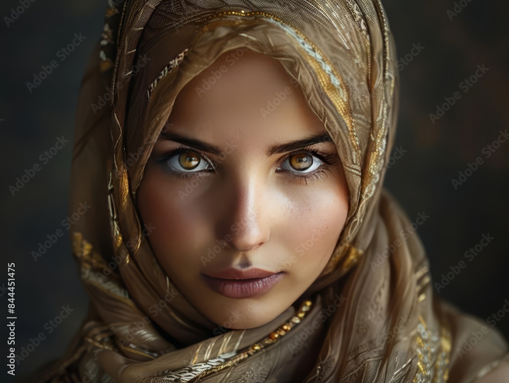 Take a closeup portrait focusing on a woman s eyes and upper face Take a closeup portrait focusing on a woman s eyes and upper face