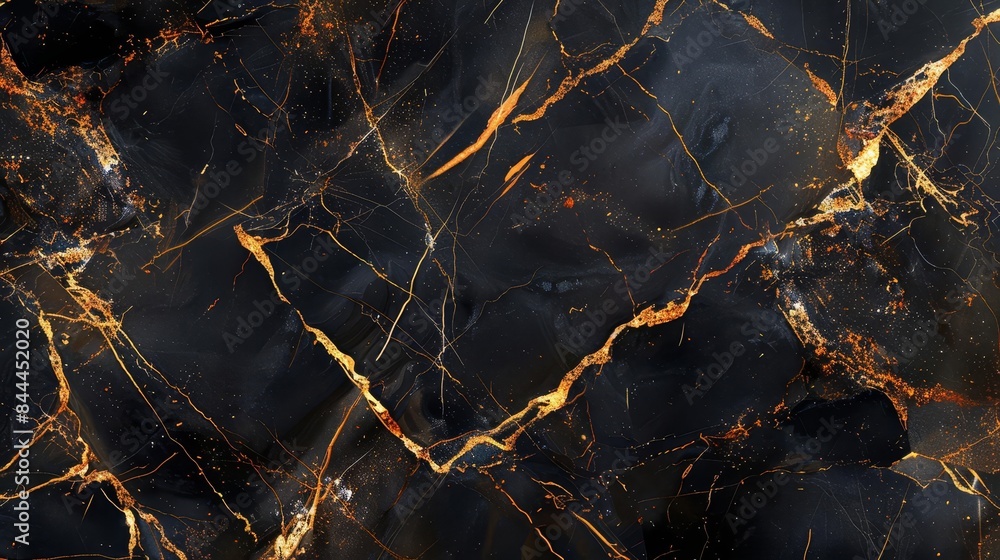Create a sophisticated marble texture with dark black base and bright golden veins The design should have a luxurious and dramatic feel Create a sophisticated marble texture with dark black base and bright golden veins The design should have a luxurious and dramatic feel