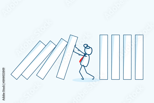 businessman stick figure character ---- hand drawn style vector doodle illustration