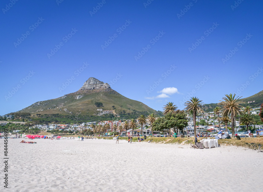 Obraz premium Plage de Camps Bay au Cap en Afrique du Sud