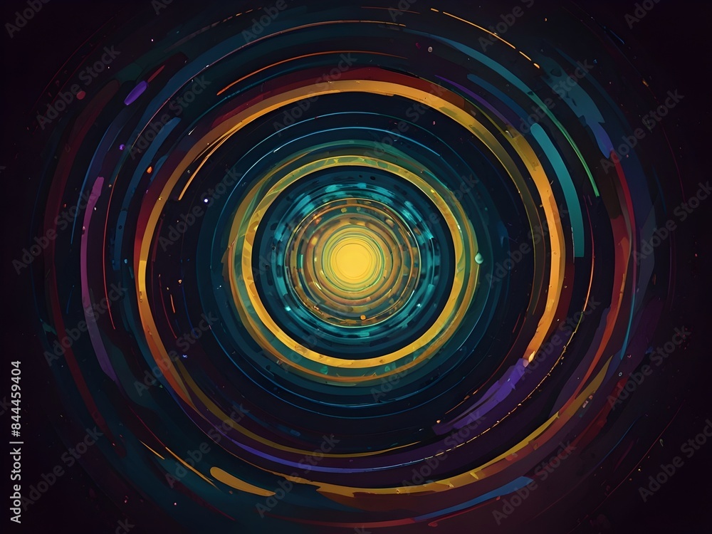 Abstract Hypnotic Background, generative AI Abstract Hypnotic Background, generative AI