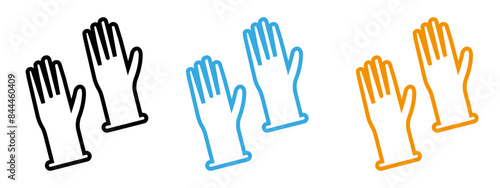 Protective Hand Gloves Icon Essential for Workplace Safety Illustrations