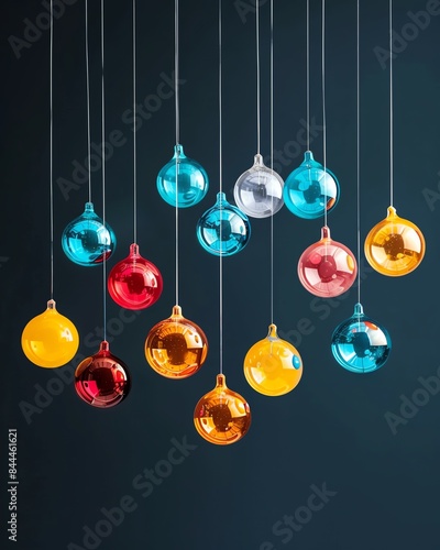 Fototapeta kuchenna Brilliant Orbs Arranged for Statistical Inference Analysis