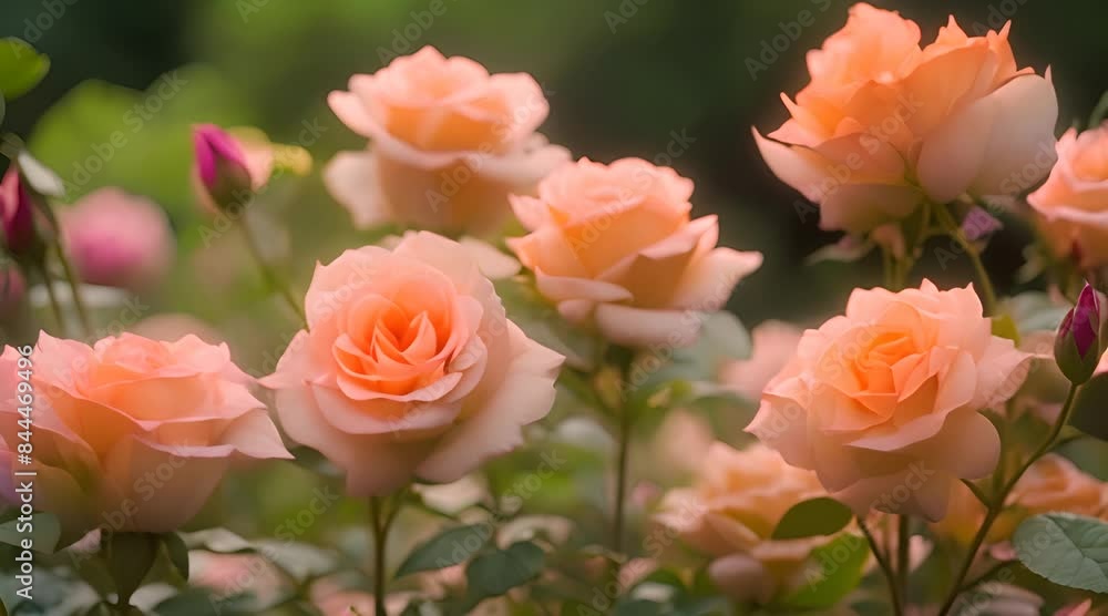 rose plant in the garden rose plant in the garden