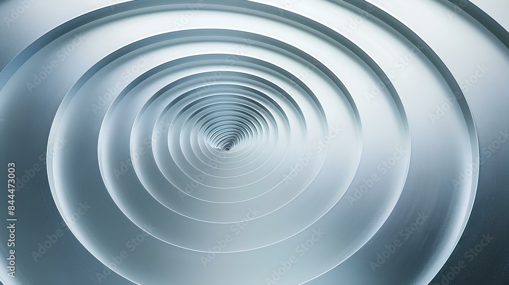 Obraz premium Smooth Circular Aluminum Metal Background