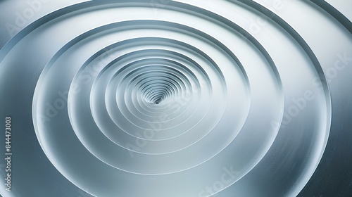 Fototapeta Naklejka Na Ścianę i Meble -  Smooth Circular Aluminum Metal Background