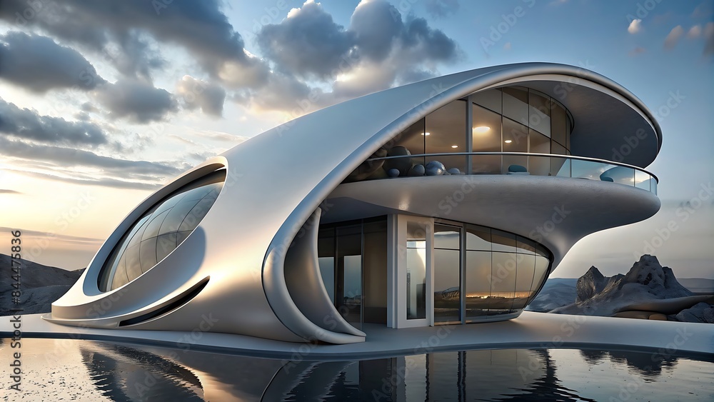Futuristic House In Ocean, Futuristic House Ready For Living Futuristic House In Ocean, Futuristic House Ready For Living