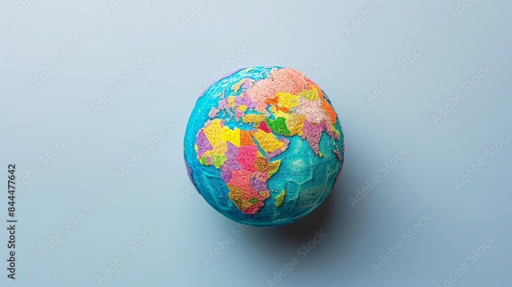 Global perspectives on business growth with diverse teams, top view, illustrating international viewpoints, advanced tone, colored pastel Global perspectives on business growth with diverse teams, top view, illustrating international viewpoints, advanced tone, colored pastel