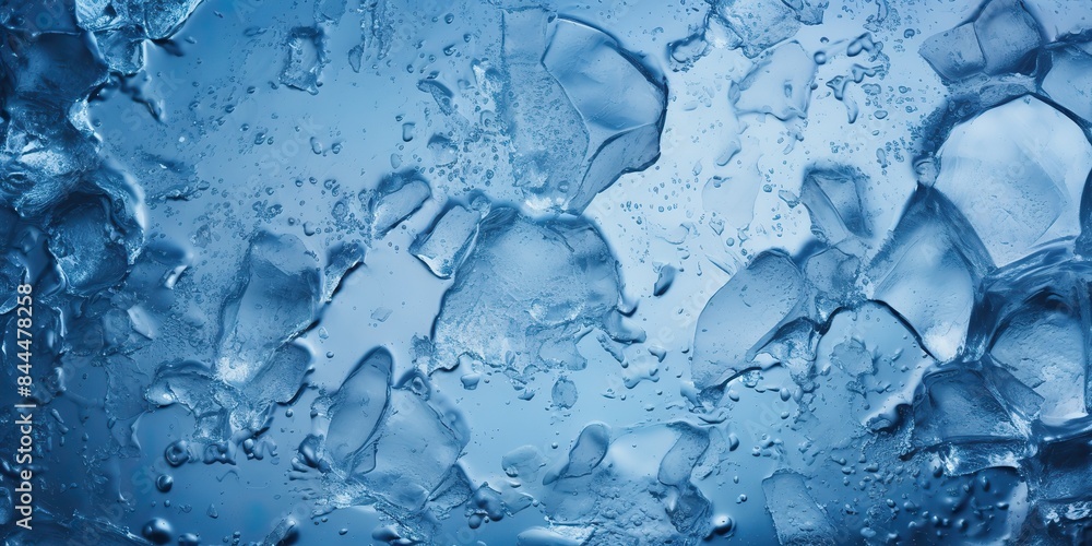 Ice frozen water cybe transparent decorative background view Ice frozen water cybe transparent decorative background view