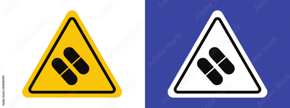 Side Effects Hazard Sign Alert to Potential Side Effects Side Effects Hazard Sign Alert to Potential Side Effects