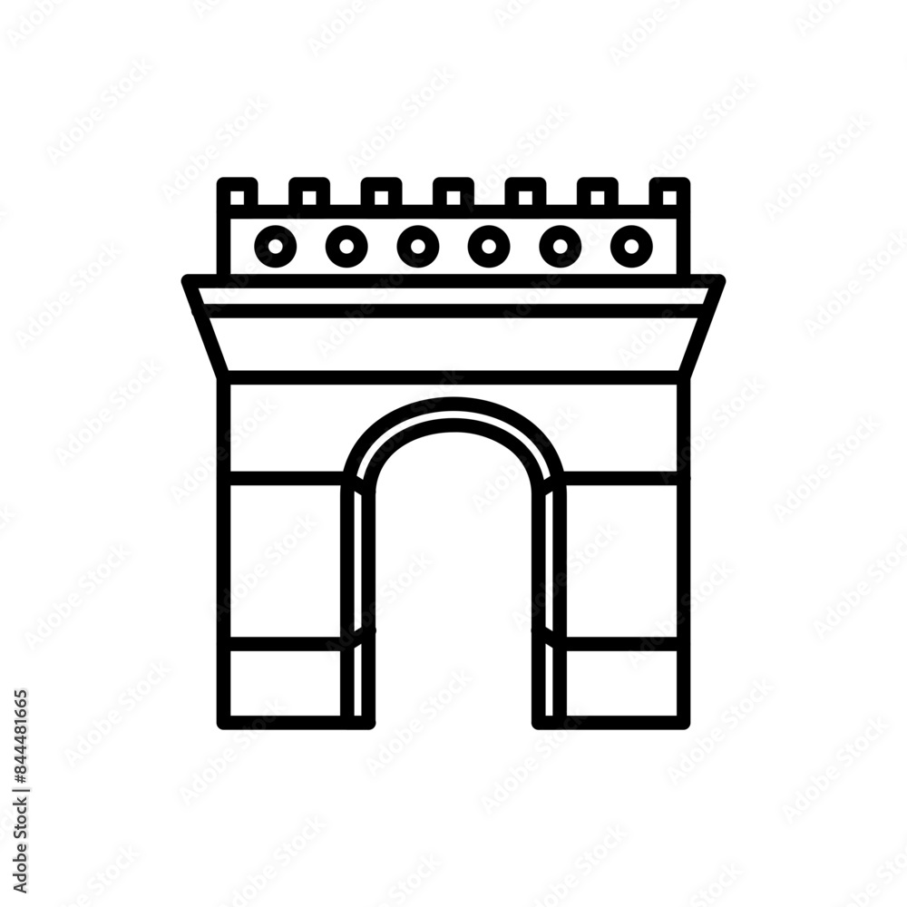 arc de triomphe icon arc de triomphe icon