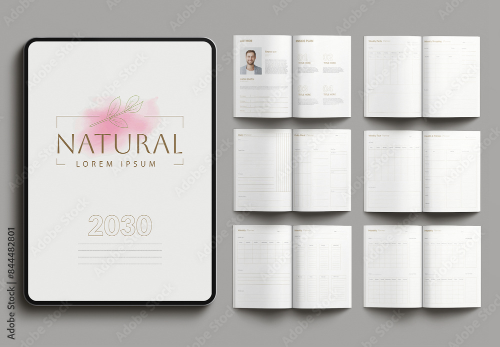Planner Design Template Stock Template | Adobe Stock
