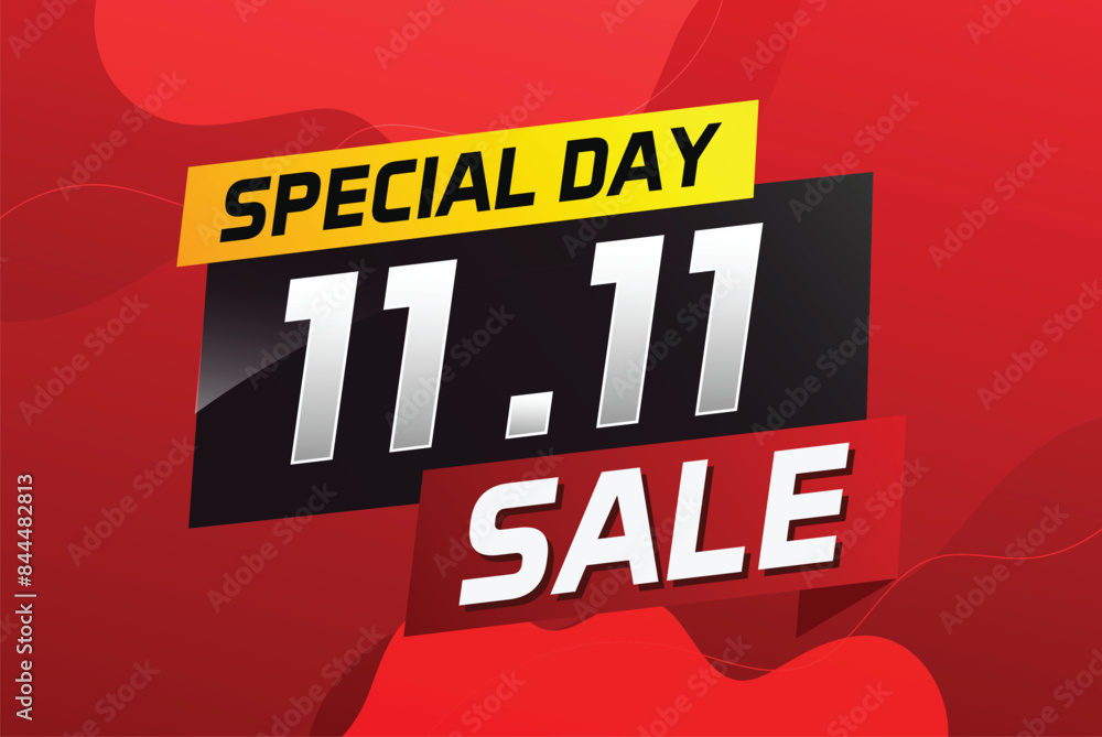 11.11 Special day sale word concept vector illustration with ribbon and 3d style for use landing page, template, ui, web, mobile app, poster, banner, flyer, background, gift card, coupon
11.11 Special day sale word concept vector illustration with ribbon and 3d style for use landing page, template, ui, web, mobile app, poster, banner, flyer, background, gift card, coupon