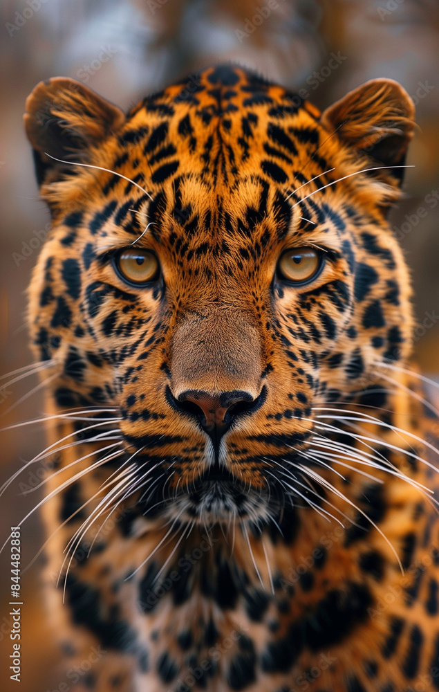 Naklejka premium Close-up of a leopard