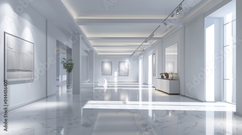 Wallpaper Mural 3D rendering exhibition background Torontodigital.ca