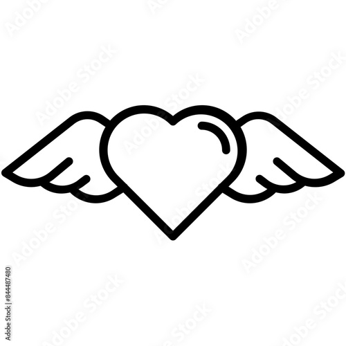 heart wing icon 