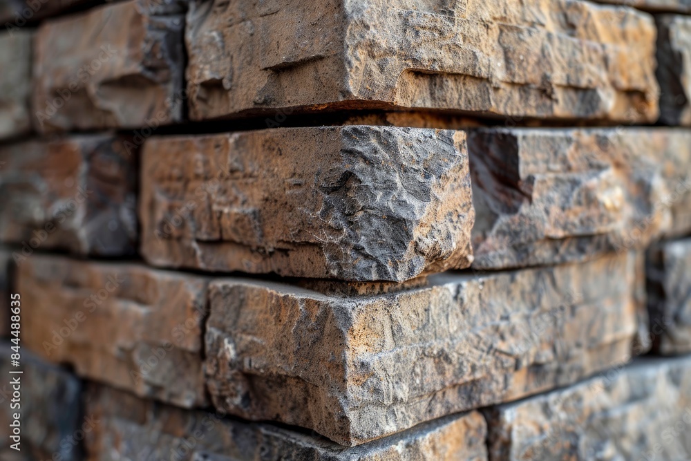 The corner of a brick wall texture or background - generative ai The corner of a brick wall texture or background - generative ai