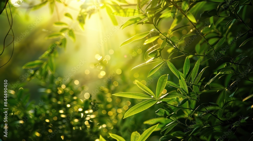 Capture the essence of vitality and abundance with a photo featuring lush foliage in shades of green, punctuated by radiant golden bursts. Capture the essence of vitality and abundance with a photo featuring lush foliage in shades of green, punctuated by radiant golden bursts.