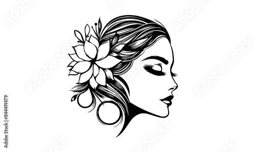 spa logo of vector art work for beautification and beautician