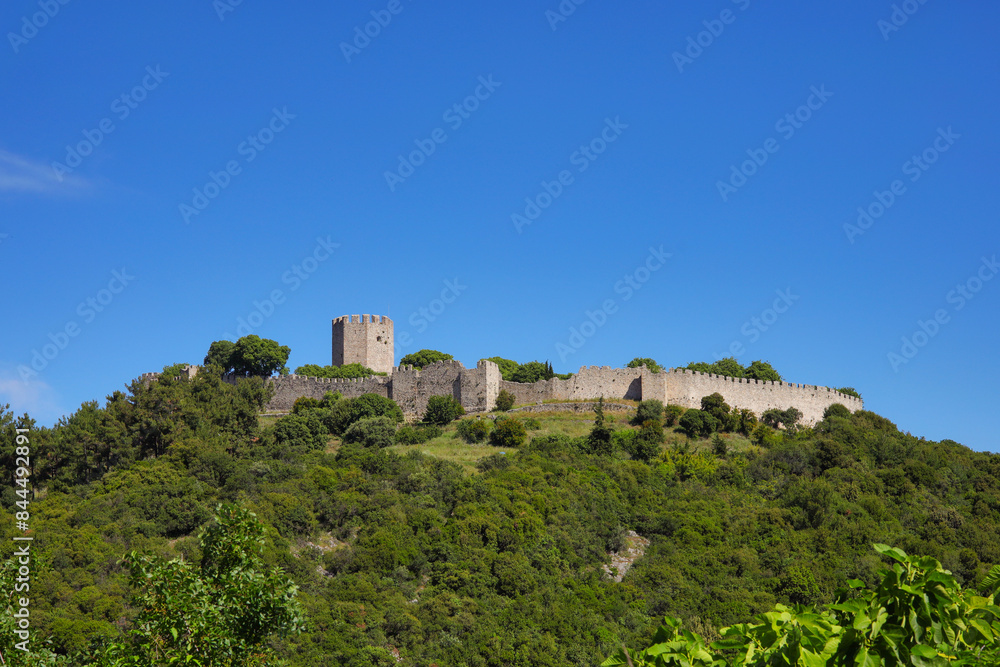Panoramic view at Platamonas castle - Greece Panoramic view at Platamonas castle - Greece