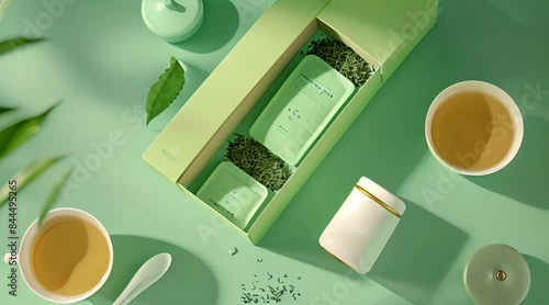 Tea Box with Cup Packaging Brand Promotion