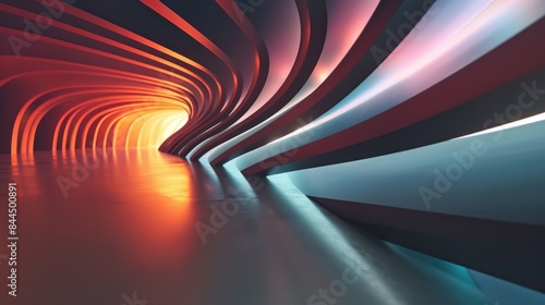 Abstract 3d wave stripe pattern background
